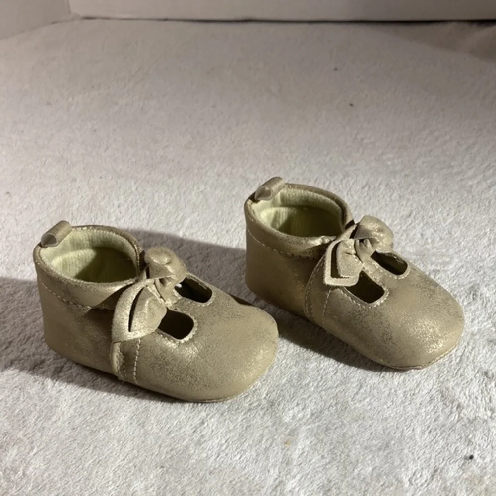 Just One You Carter’s Metallic Gold Baby Moccasins